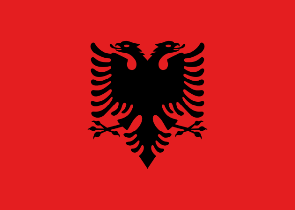 Znalezione obrazy dla zapytania flaga albanii