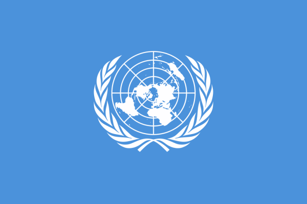 Flaga ONZ (Organizacji Narodów Zjednoczonych)